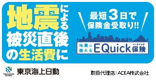 地震保険「EQuick保険」
